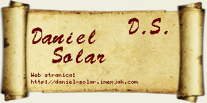Daniel Solar vizit kartica
